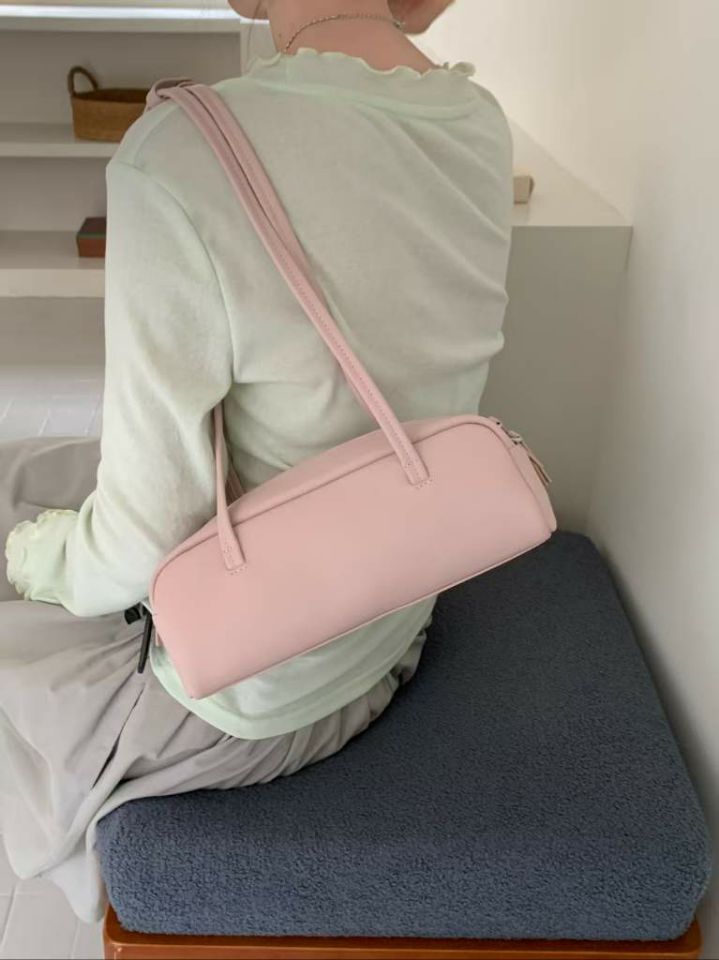 TROUVAILLE韓國東大門代購女裝新品26春夏單肩斜跨包牛皮TROUVAILLE單肩/斜跨包圖色2