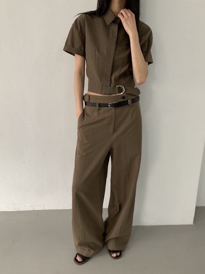 STAGE韓國東大門直郵女士新款時尚推薦休閑26春夏襯衫蕾絲衫STAGE襯衫/蕾絲衫