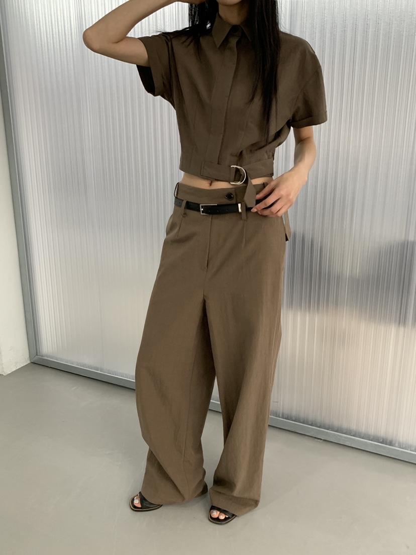 STAGE韓國直郵女裝新品熱賣時尚職業推薦26春夏26夏季休閑褲STAGE休閑褲
