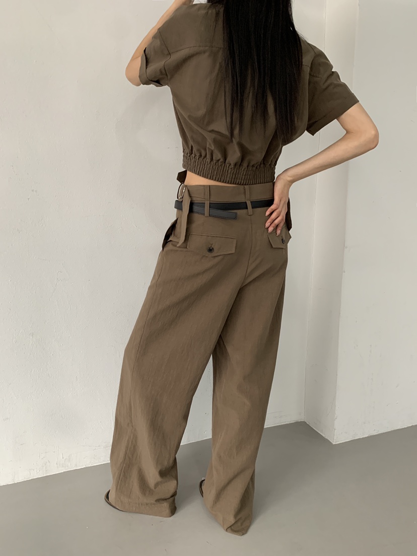 STAGE韓國直郵女裝新品熱賣時尚職業推薦26春夏26夏季休閑褲STAGE休閑褲