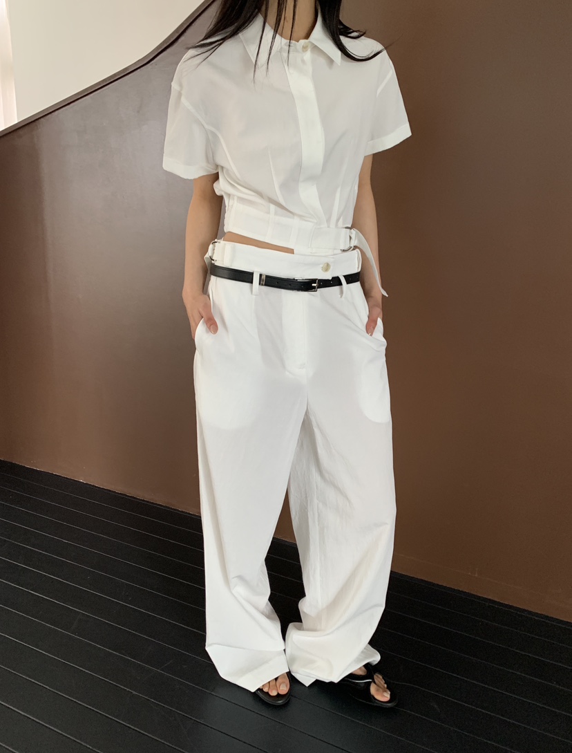 STAGE韓國直郵女裝新品熱賣時尚職業推薦26春夏26夏季休閑褲STAGE休閑褲