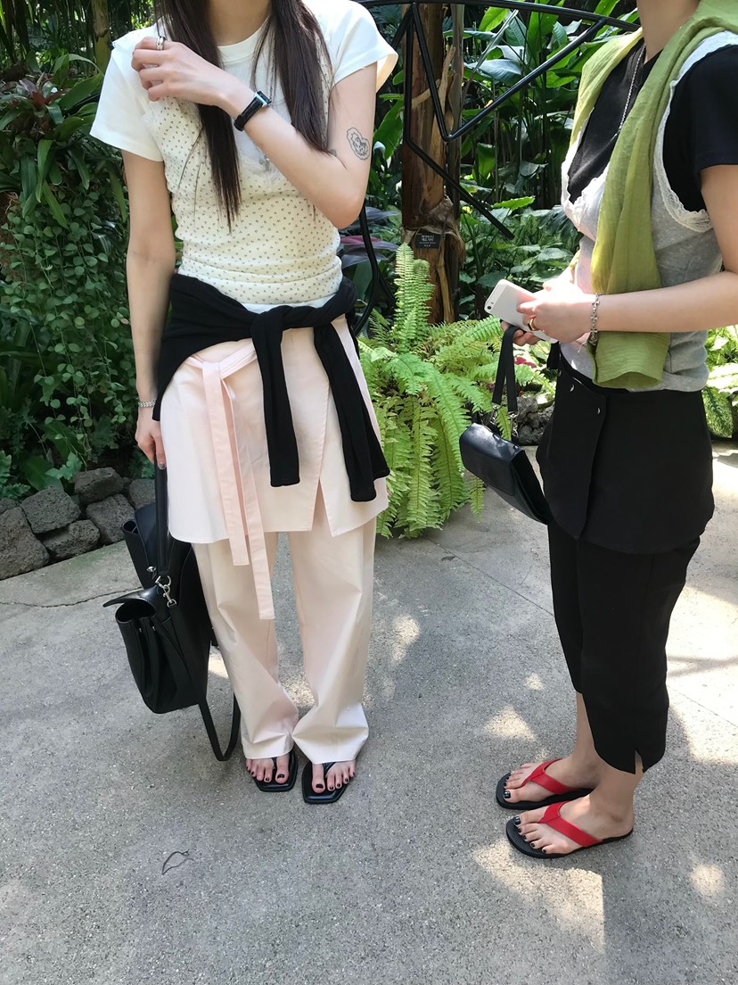 ESCHER韓國直郵女士新款26春夏休閑職業時尚26夏季裙褲棉ESCHER裙褲