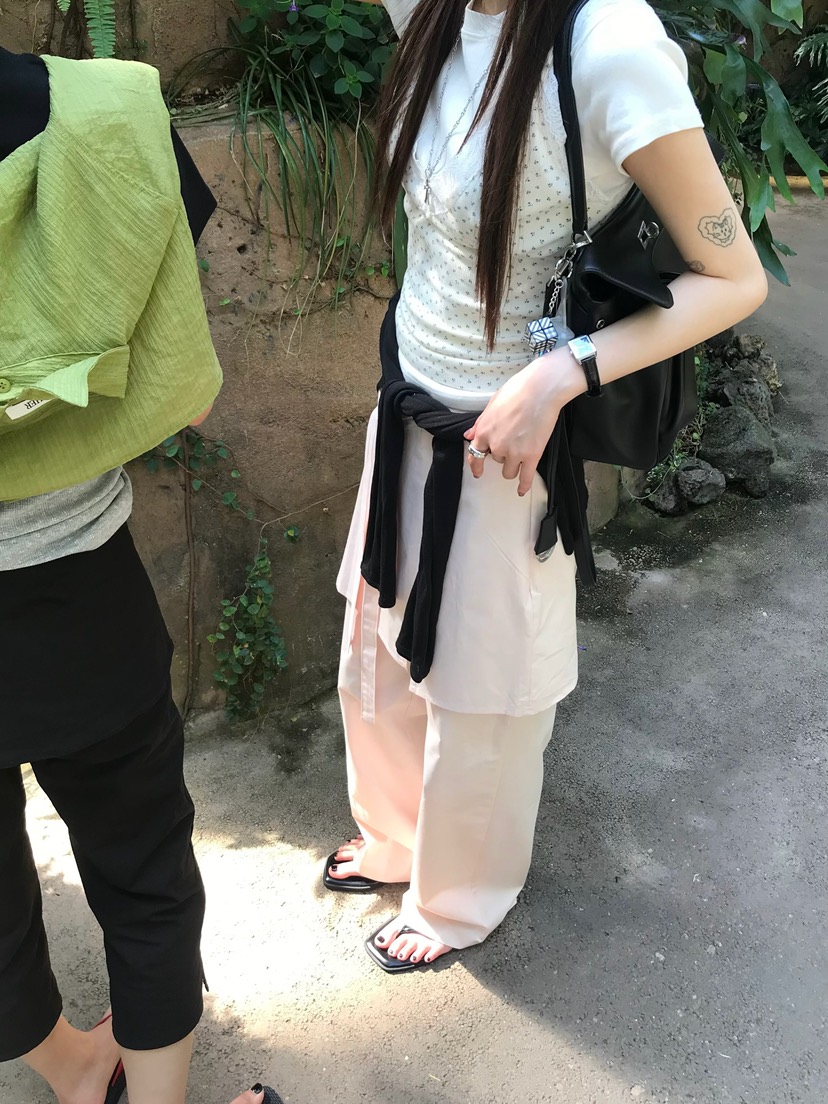 ESCHER韓國直郵女士新款26春夏休閑職業時尚26夏季裙褲棉ESCHER裙褲