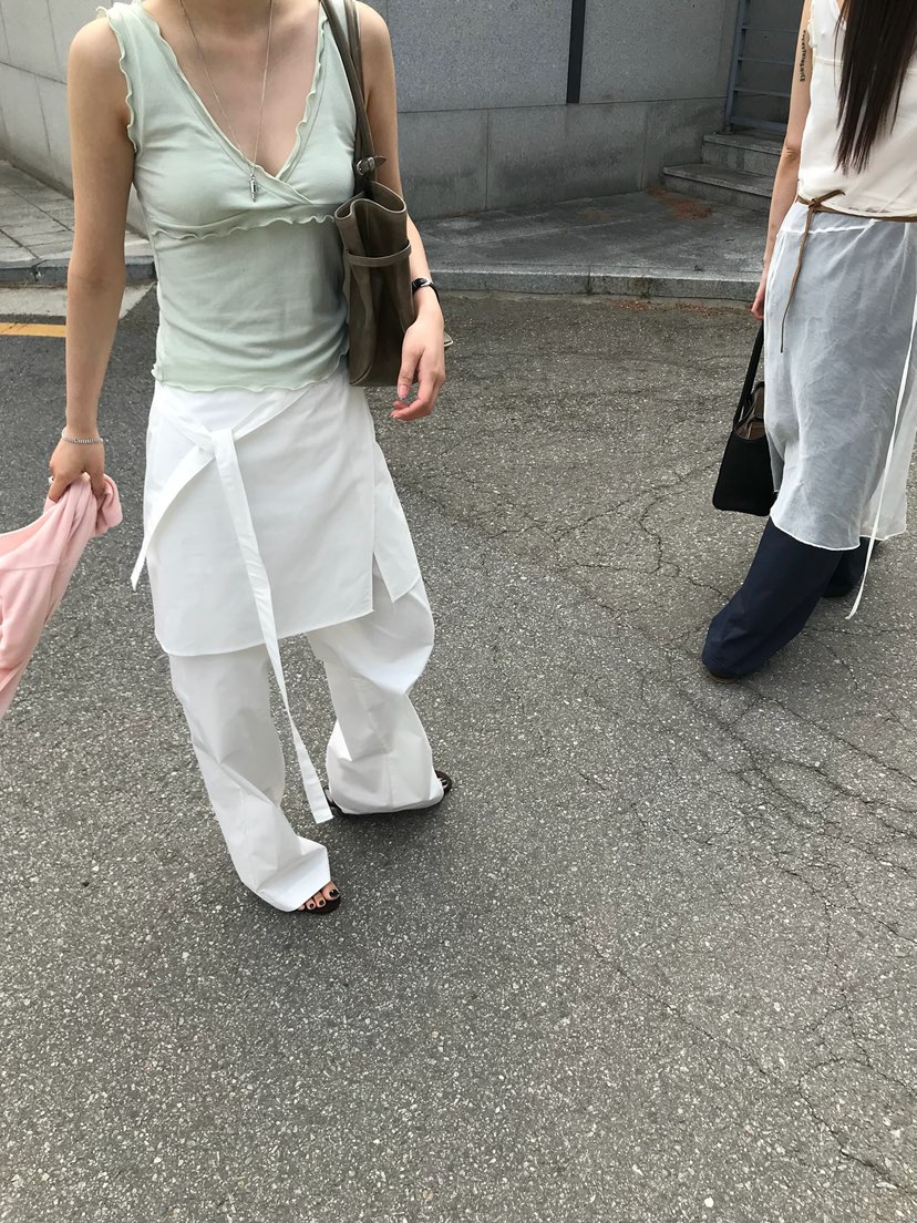 ESCHER韓國直郵女士新款26春夏休閑職業時尚26夏季裙褲棉ESCHER裙褲