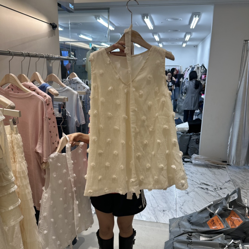 Color B東大門實拍韓國女士新品26春夏26夏季吊帶背心含繩Color B吊帶/背心圖色1