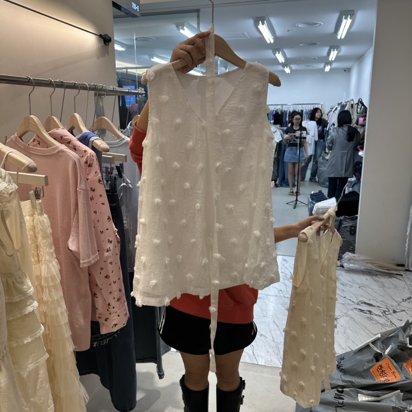 Color B東大門實拍韓國女士新品26春夏26夏季吊帶背心含繩Color B吊帶/背心圖色2