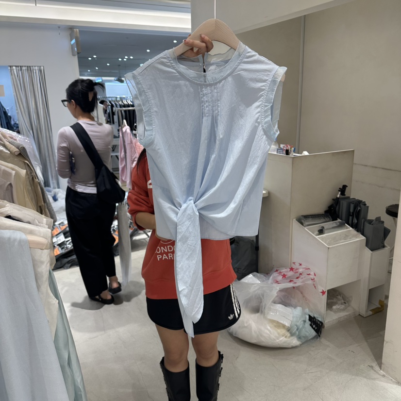 Color B韓國東大門代購女裝新品休閑人氣吊帶背心連帽衫Color B吊帶/背心圖色1