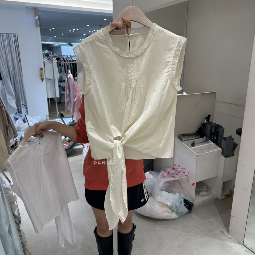 Color B韓國東大門代購女裝新品休閑人氣吊帶背心連帽衫Color B吊帶/背心圖色2