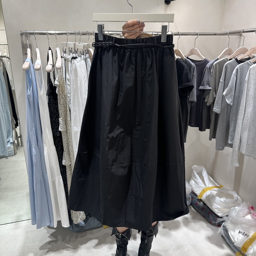 Color B韓國直郵女士新款人氣職業26夏季時尚長裙不含腰帶Color B長裙