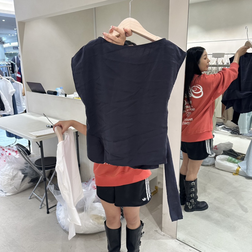 Color B韓國直郵實拍女士新款熱賣休閑職業人氣襯衫蕾絲衫Color B襯衫/蕾絲衫