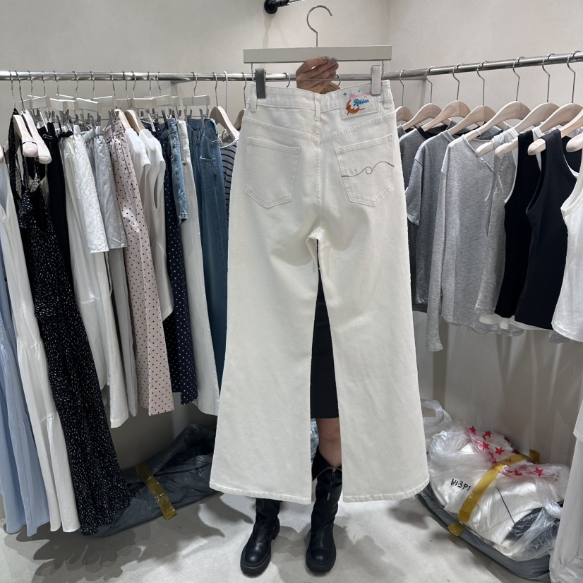 Color B韓國東大門代購女裝新品人氣職業26春夏牛仔褲小號Color B牛仔褲