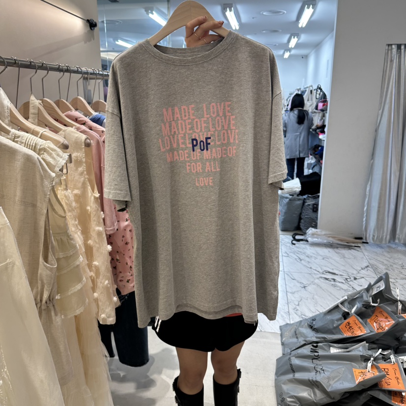 Color B韓國直郵實拍女裝新款熱賣推薦時尚職業休閑人氣T恤Color BT恤圖色2