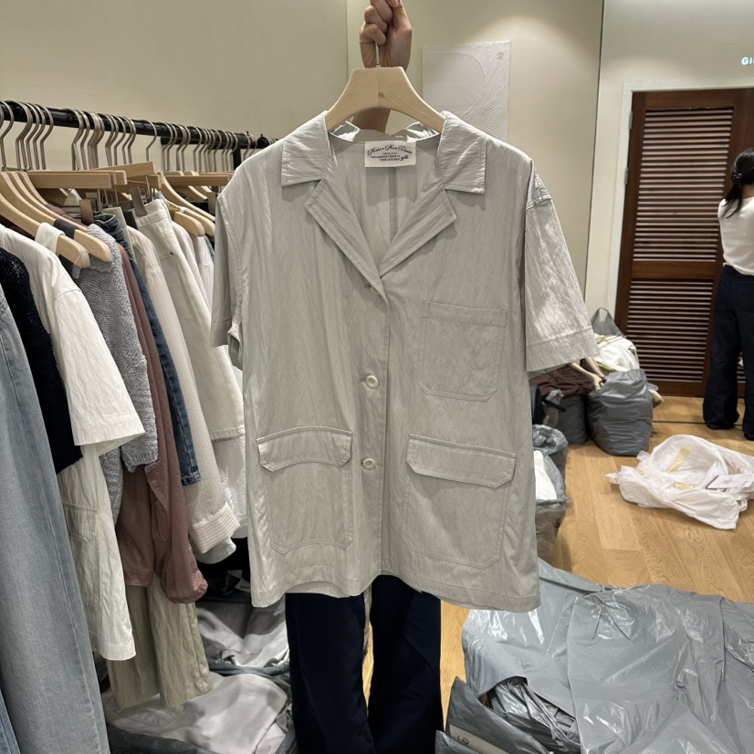 GILLI韓國直郵實拍女士新款26夏季休閑26春夏推薦襯衫蕾絲衫GILLI襯衫/蕾絲衫圖色2
