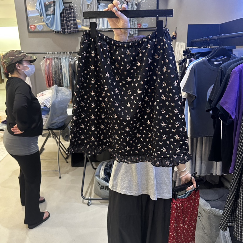 CREDITO韓國直郵女士新品休閑人氣26春夏職業半身裙中短裙CREDITO半身裙/中短裙