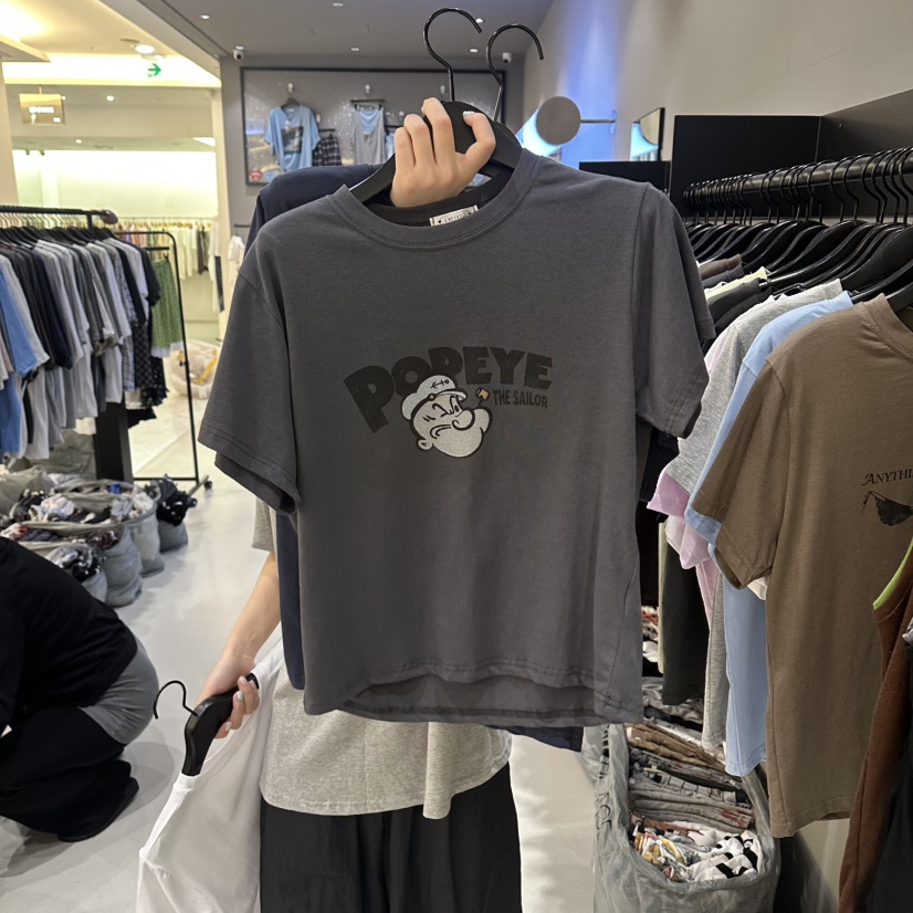 CREDITO韓國東大門代購女士新品26夏季26春夏T恤大力水手CREDITOT恤圖色2