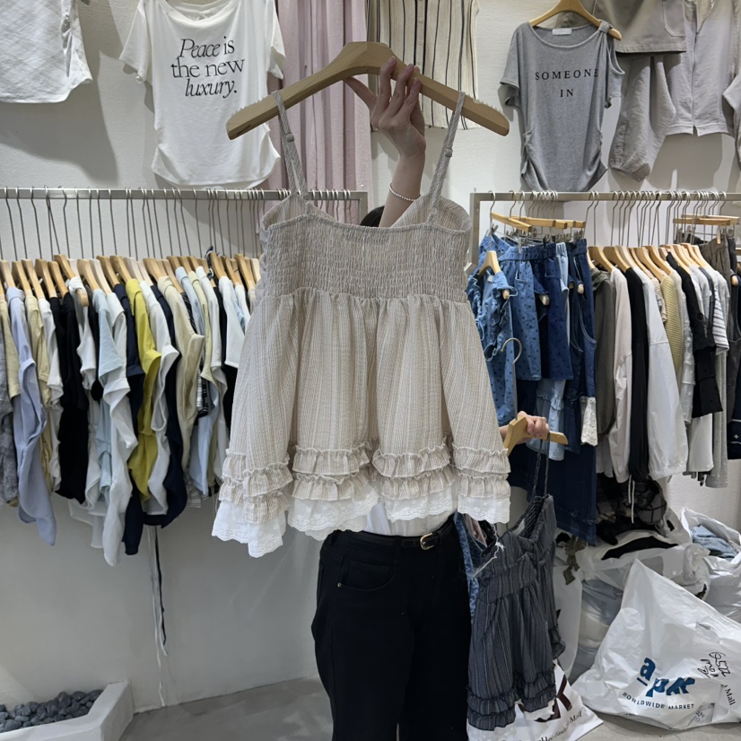 HIPTIQUE東大門實拍韓國女裝新品26夏季推薦人氣吊帶背心HIPTIQUE吊帶/背心