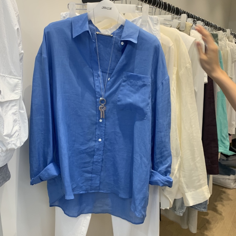 RUMIRU/AWEAR韓國東大門直郵女裝新品休閑襯衫蕾絲衫不含內搭不含項鏈awear/RUMIRU襯衫/蕾絲衫圖色1