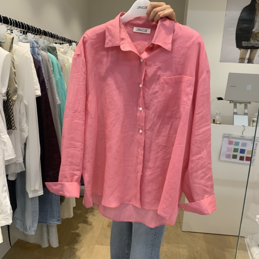 RUMIRU/AWEAR韓國東大門直郵女裝新品休閑襯衫蕾絲衫不含內搭不含項鏈awear/RUMIRU襯衫/蕾絲衫圖色4