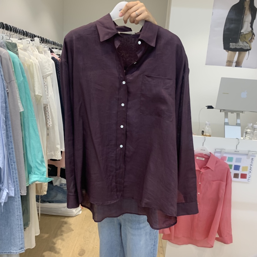 RUMIRU/AWEAR韓國東大門直郵女裝新品休閑襯衫蕾絲衫不含內搭不含項鏈awear/RUMIRU襯衫/蕾絲衫圖色5
