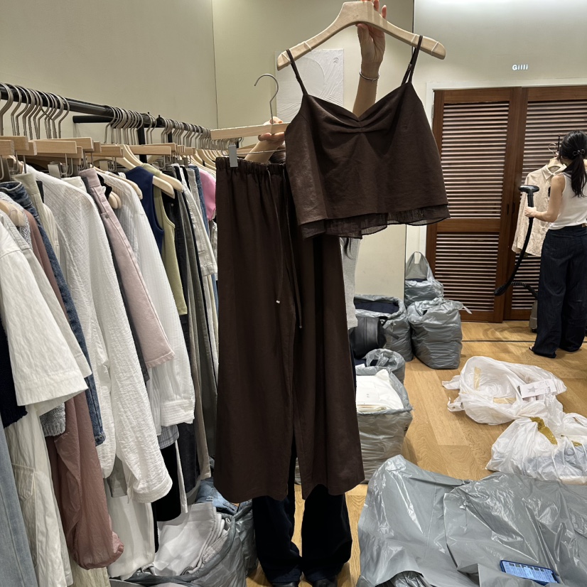 GILLI韓國東大門直郵女士新款人氣26春夏推薦套裝套裝亞麻GILLI套裝圖色3