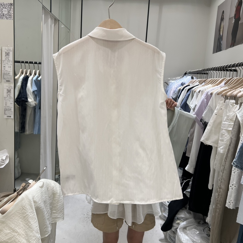 YUNBAL韓國直郵女裝新品職業26夏季時尚休閑襯衫蕾絲衫系帶YUNBAL襯衫/蕾絲衫