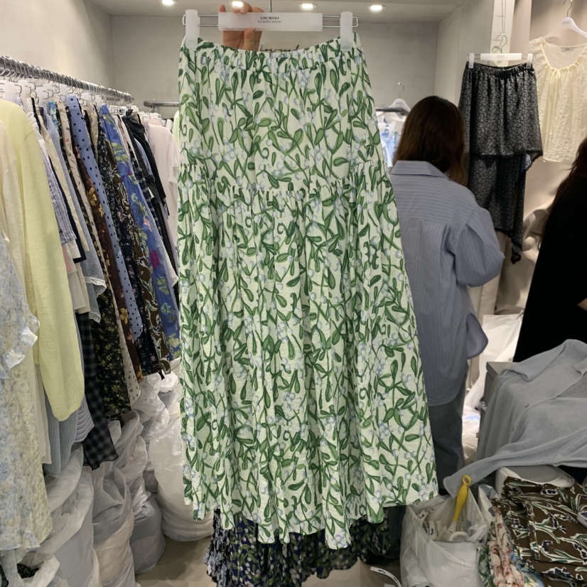LOGROAD韓國直郵女士新品熱賣26春夏26夏季時尚推薦職業長裙LOG ROAD長裙圖色1