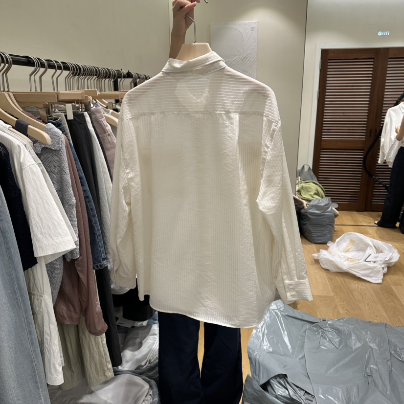 GILLI韓國東大門代購女裝新品職業時尚休閑26春夏襯衫蕾絲衫GILLI襯衫/蕾絲衫