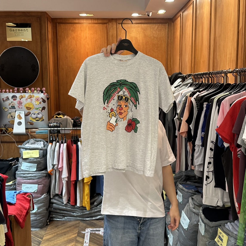GARMENT-P韓國直郵女裝新品推薦職業人氣休閑26春夏時尚T恤GARMENTT恤圖色2