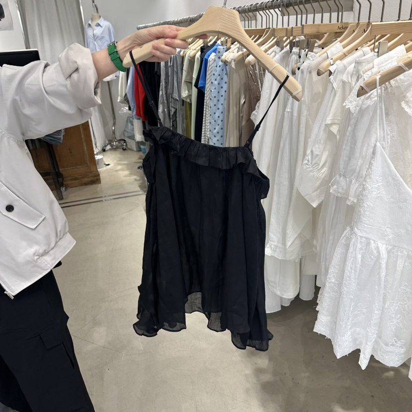 ACKER韓國直郵女士新款時尚休閑職業推薦26夏季吊帶背心絲帶ACKER吊帶/背心