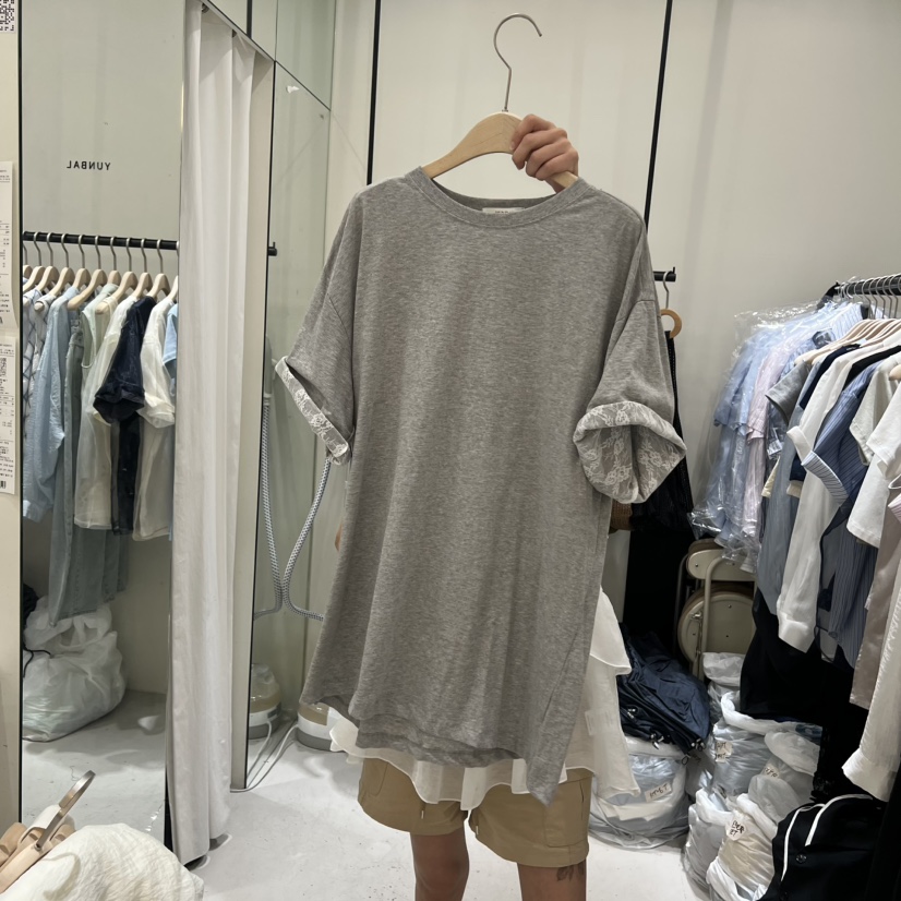 YUNBAL韓國直郵女士新品26夏季熱賣人氣職業推薦26春夏T恤YUNBALT恤圖色2