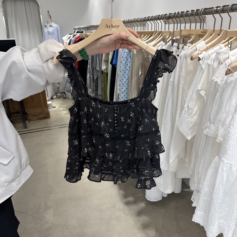 ACKER韓國直郵實拍女裝新款時尚休閑職業26夏季吊帶背心亞麻ACKER吊帶/背心圖色2