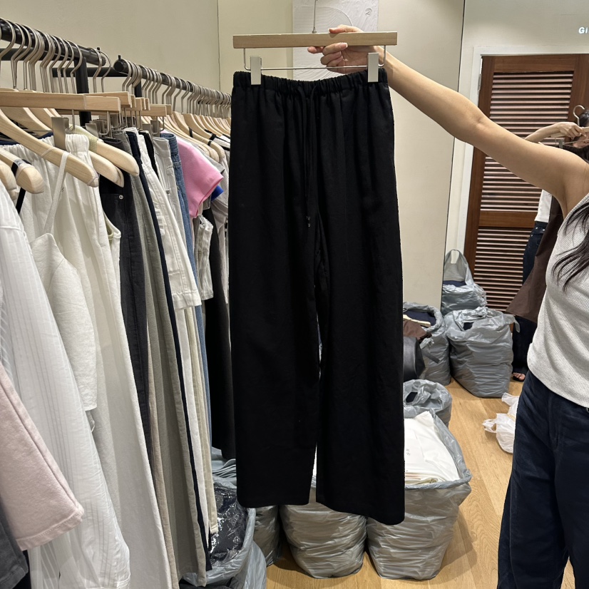 GILLI東大門實拍韓國女士新款人氣熱賣26夏季時尚休閑褲亞麻GILLI休閑褲圖色3