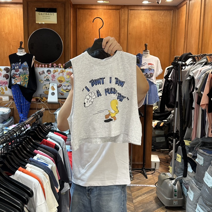 GARMENT-P韓國直郵女裝新款時尚推薦26夏季休閑吊帶背心GARMENT吊帶/背心圖色1