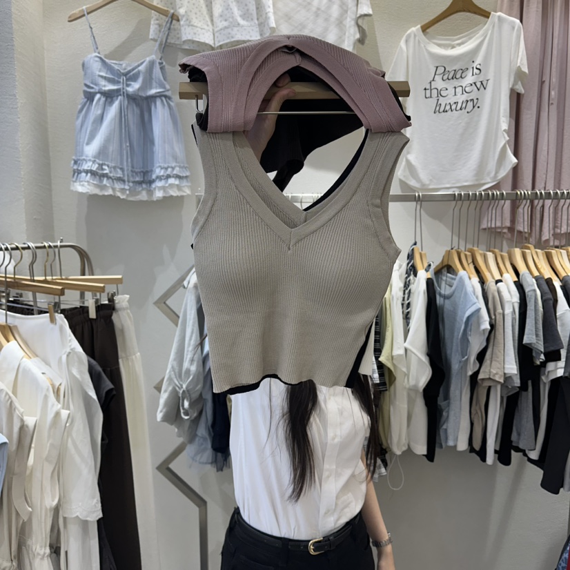 HIPTIQUE東大門實拍韓國女士新款熱賣休閑26春夏吊帶背心HIPTIQUE吊帶/背心圖色3