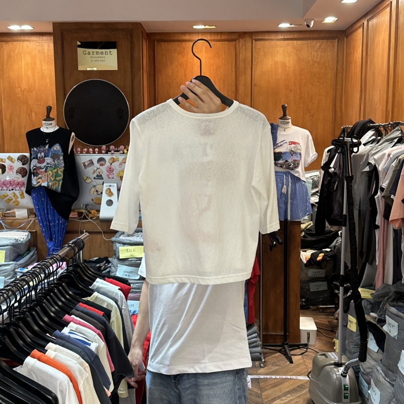 GARMENT-P韓國直郵實拍女裝新款休閑職業推薦熱賣26夏季T恤GARMENTT恤