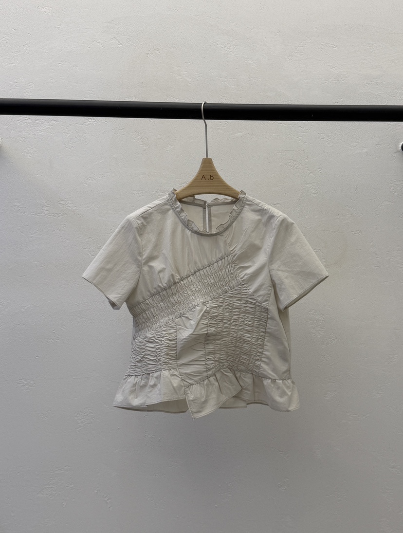 AUTUMN BEIGE-Q韓國代購女裝新品推薦熱賣26夏季襯衫蕾絲衫A.b/AUTUMN BEIGE襯衫/蕾絲衫圖色1