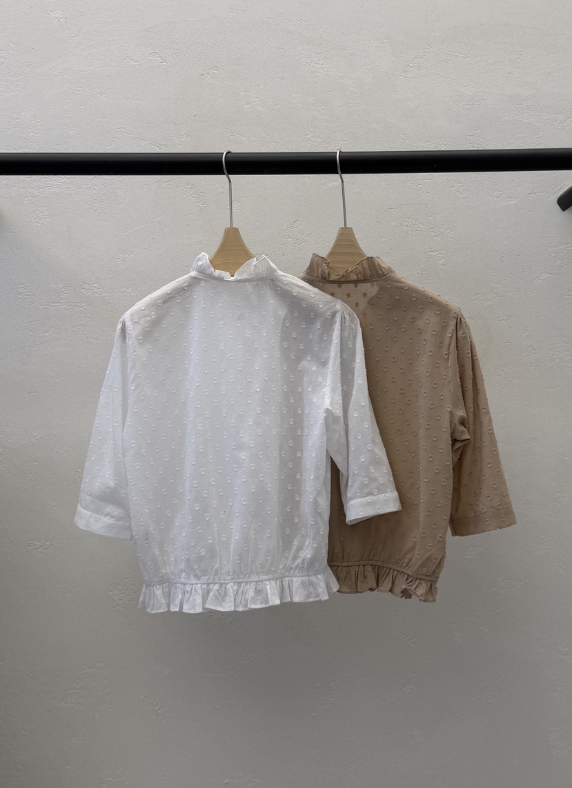 AUTUMN BEIGE-Q東大門實拍韓國女裝新款26春夏襯衫蕾絲衫A.b/AUTUMN BEIGE襯衫/蕾絲衫