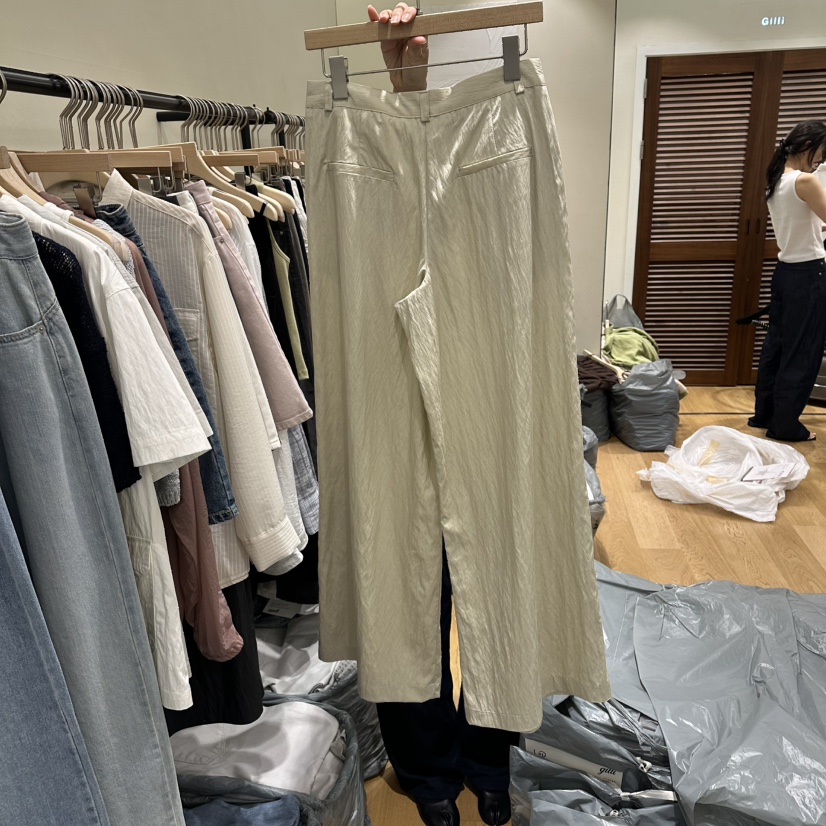 GILLI東大門實拍韓國女裝新品時尚職業熱賣26春夏人氣休閑褲GILLI休閑褲