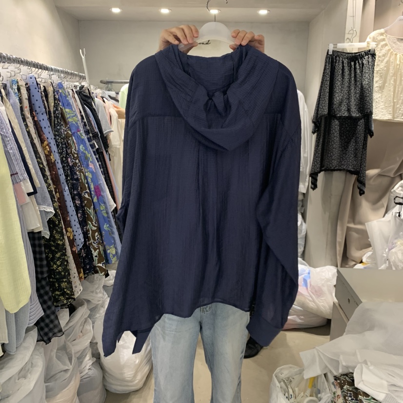 LOGROAD韓國東大門直郵女士新款26春夏26夏季熱賣襯衫蕾絲衫LOG ROAD襯衫/蕾絲衫