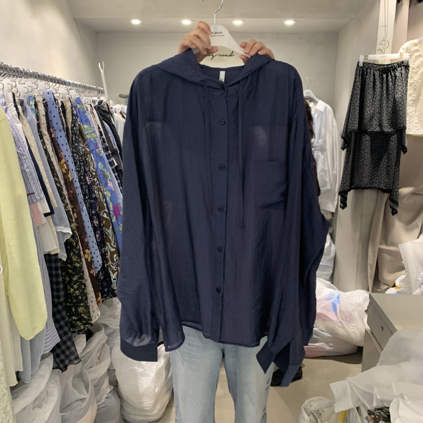 LOGROAD韓國東大門直郵女士新款26春夏26夏季熱賣襯衫蕾絲衫LOG ROAD襯衫/蕾絲衫圖色1