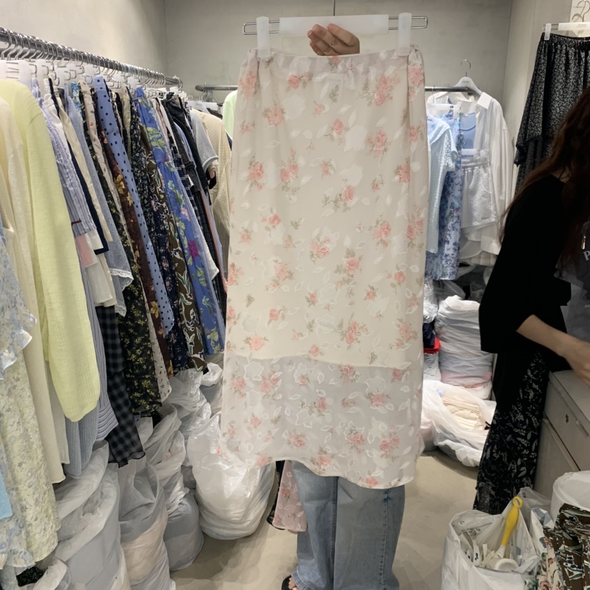 LOGROAD韓國東大門直郵女裝新品26春夏熱賣人氣休閑推薦長裙LOG ROAD長裙