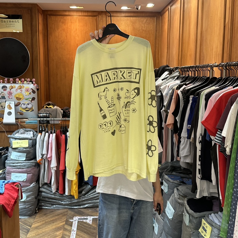 GARMENT-P韓國東大門代購女裝新款26夏季時尚職業長袖T恤GARMENT長袖T恤圖色2