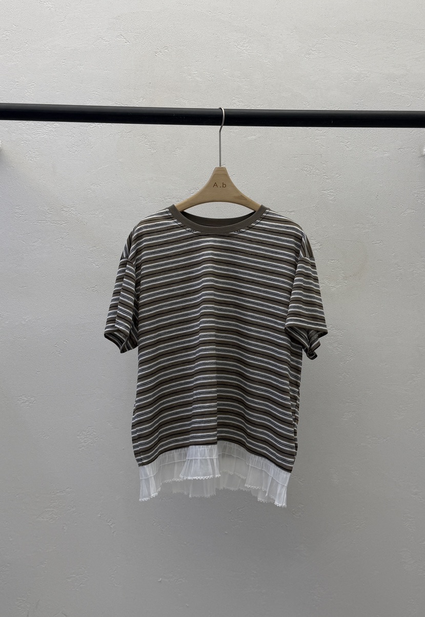 AUTUMN BEIGE-Q韓國直郵實拍女裝新品職業推薦26夏季T恤A.b/AUTUMN BEIGET恤圖色2