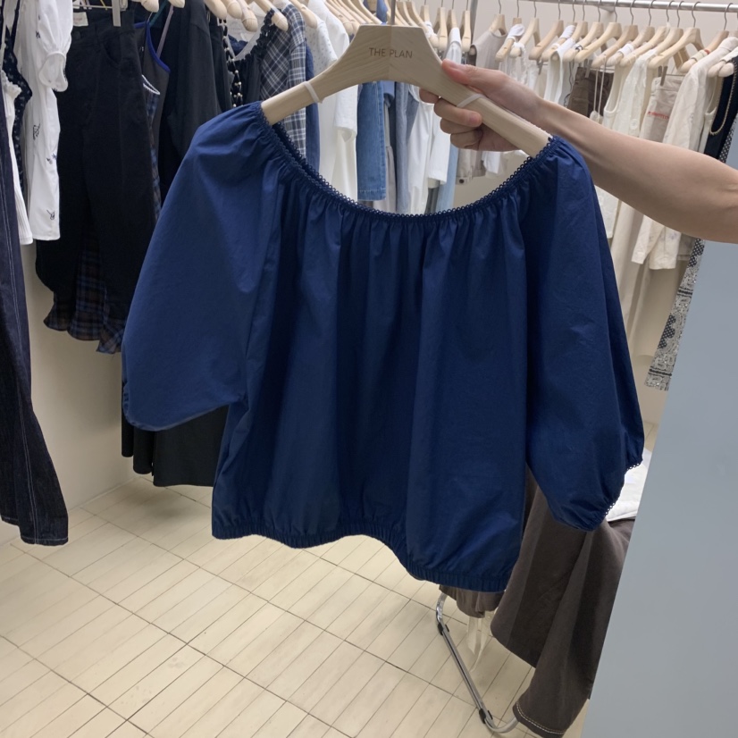 THEPLAN韓國東大門代購女裝新品熱賣休閑26夏季襯衫蕾絲衫THE PLAN襯衫/蕾絲衫圖色2