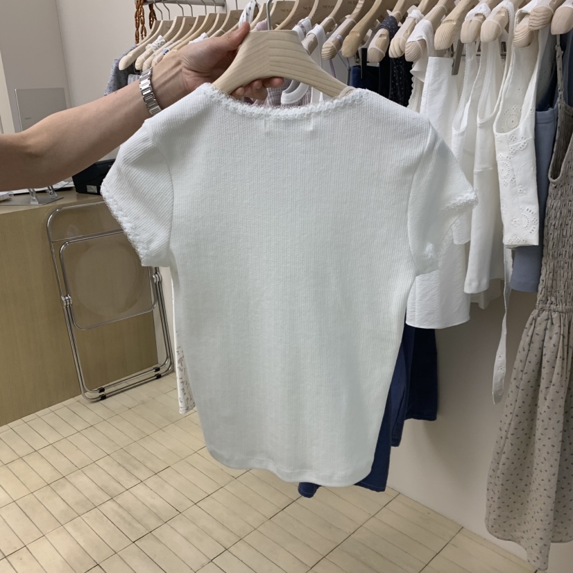 THEPLAN韓國東大門直郵女裝新品26夏季26春夏休閑T恤孔眼THE PLANT恤