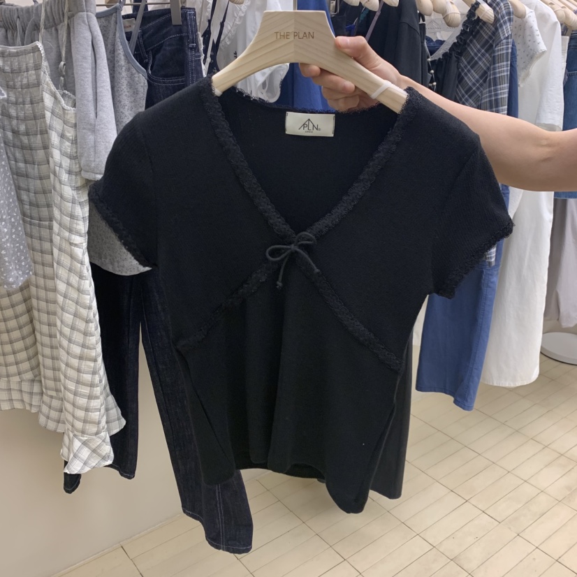 THEPLAN韓國東大門直郵女裝新品26夏季26春夏休閑T恤孔眼THE PLANT恤圖色3