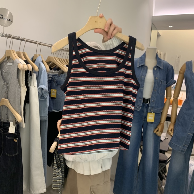 PHILO韓國直郵女士新款26春夏時尚推薦職業休閑熱賣吊帶背心PHILO吊帶/背心圖色2