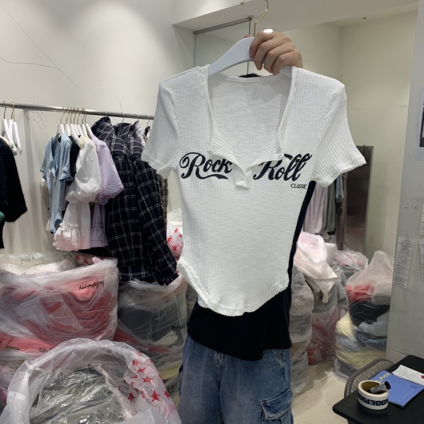 ENDOLPHIN韓國代購女裝新款時尚職業熱賣休閑推薦人氣T恤ENDOLPHINT恤圖色1