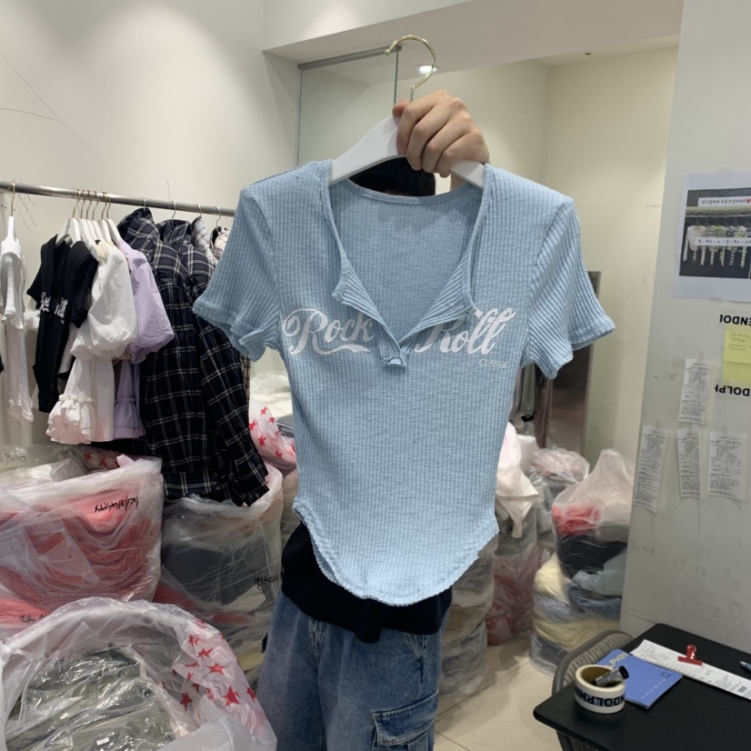 ENDOLPHIN韓國代購女裝新款時尚職業熱賣休閑推薦人氣T恤ENDOLPHINT恤圖色2