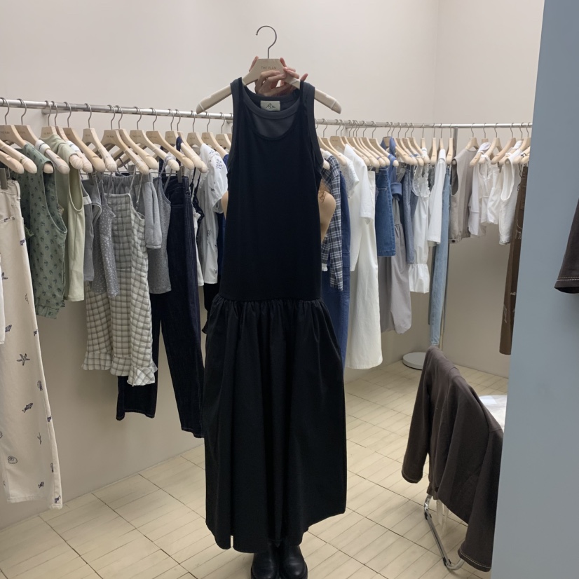 THEPLAN韓國直郵實拍女士新品熱賣職業26春夏人氣連衣裙撞色THE PLAN連衣裙圖色2